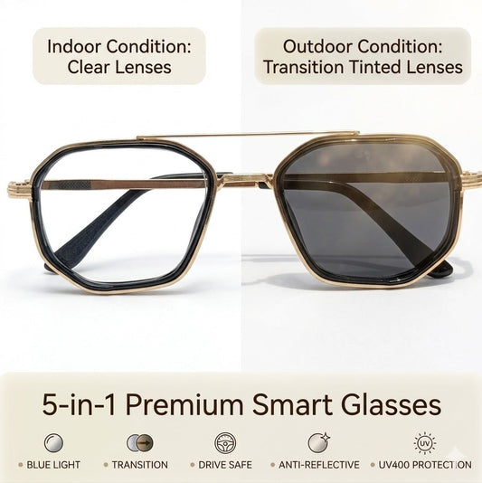 Trendy 5 in 1 Frame - Black Gold - Transition + Screen -  with Free Gifts