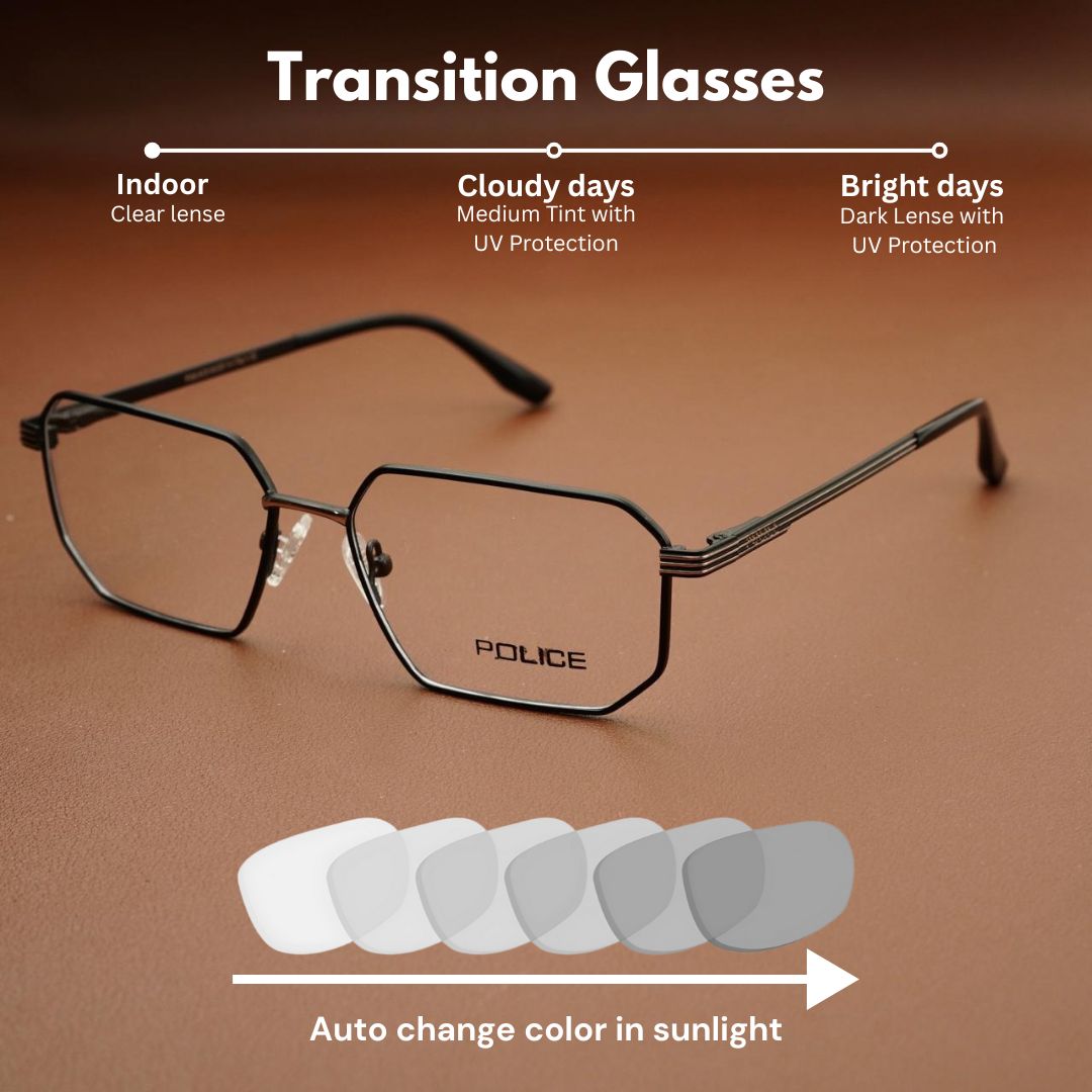 Polige – ChromaShift Transition Glasses – Jet Black