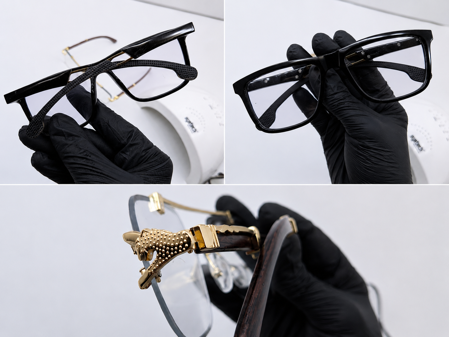 Black Sun Glasses - With Transition - Multifunctional