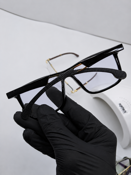 Black Sun Glasses - With Transition - Multifunctional