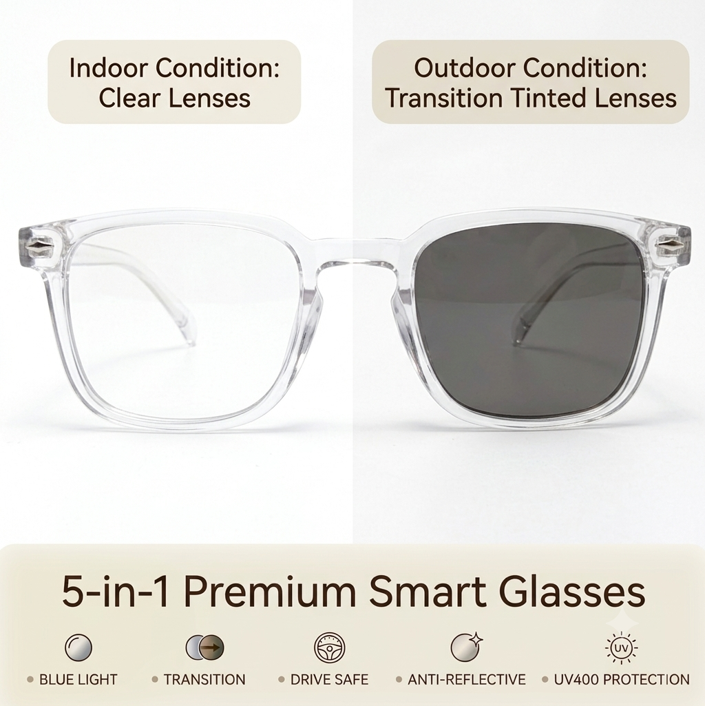5 in 1 Glasses Diamond Shape All screen protection - with Free pouch, shiner, cleaning cloth