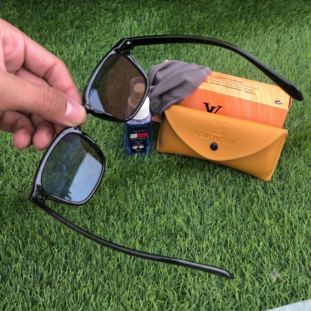 5 in 1 Glasses Diamond Shape All screen protection - with Free pouch, shiner, cleaning cloth