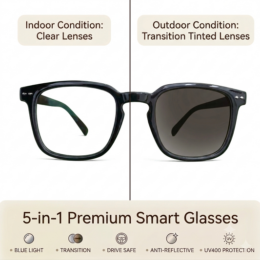 5 in 1 Glasses Diamond Shape All screen protection - with Free pouch, shiner, cleaning cloth