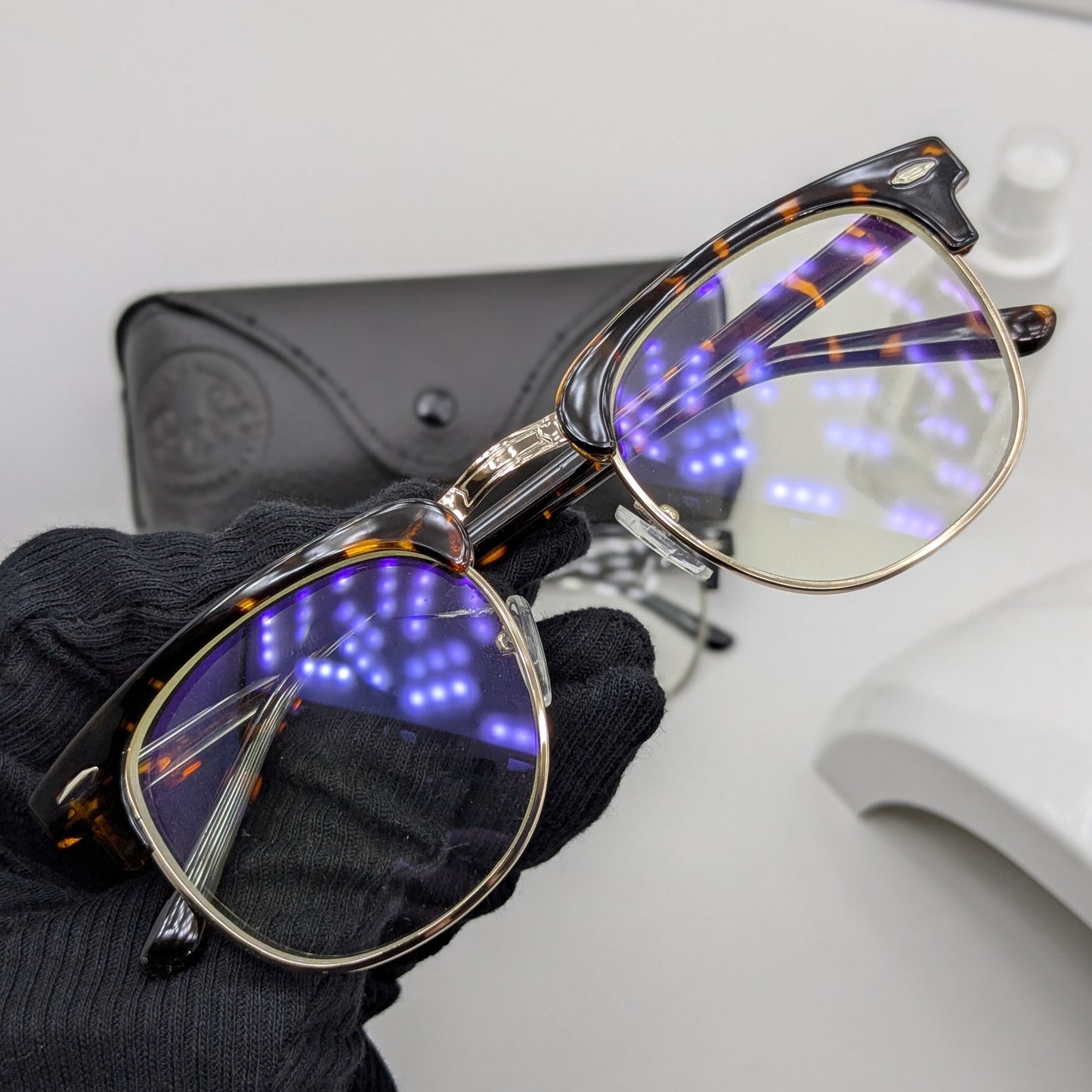 Premium Clubmaster Smart Glasses – Blue Cut + Transition - Free Gifts - panther