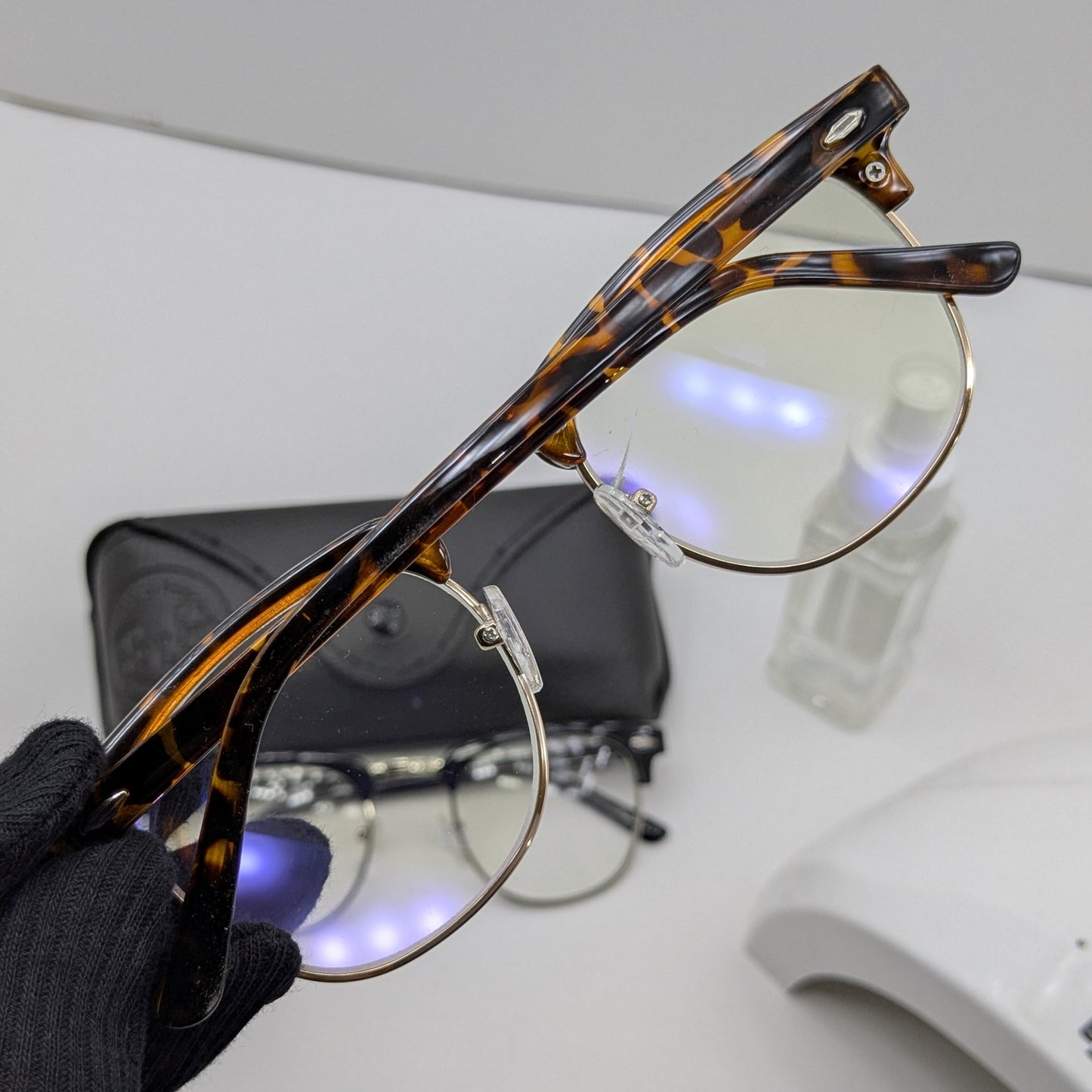 Premium Clubmaster Smart Glasses – Blue Cut + Transition - Free Gifts - panther