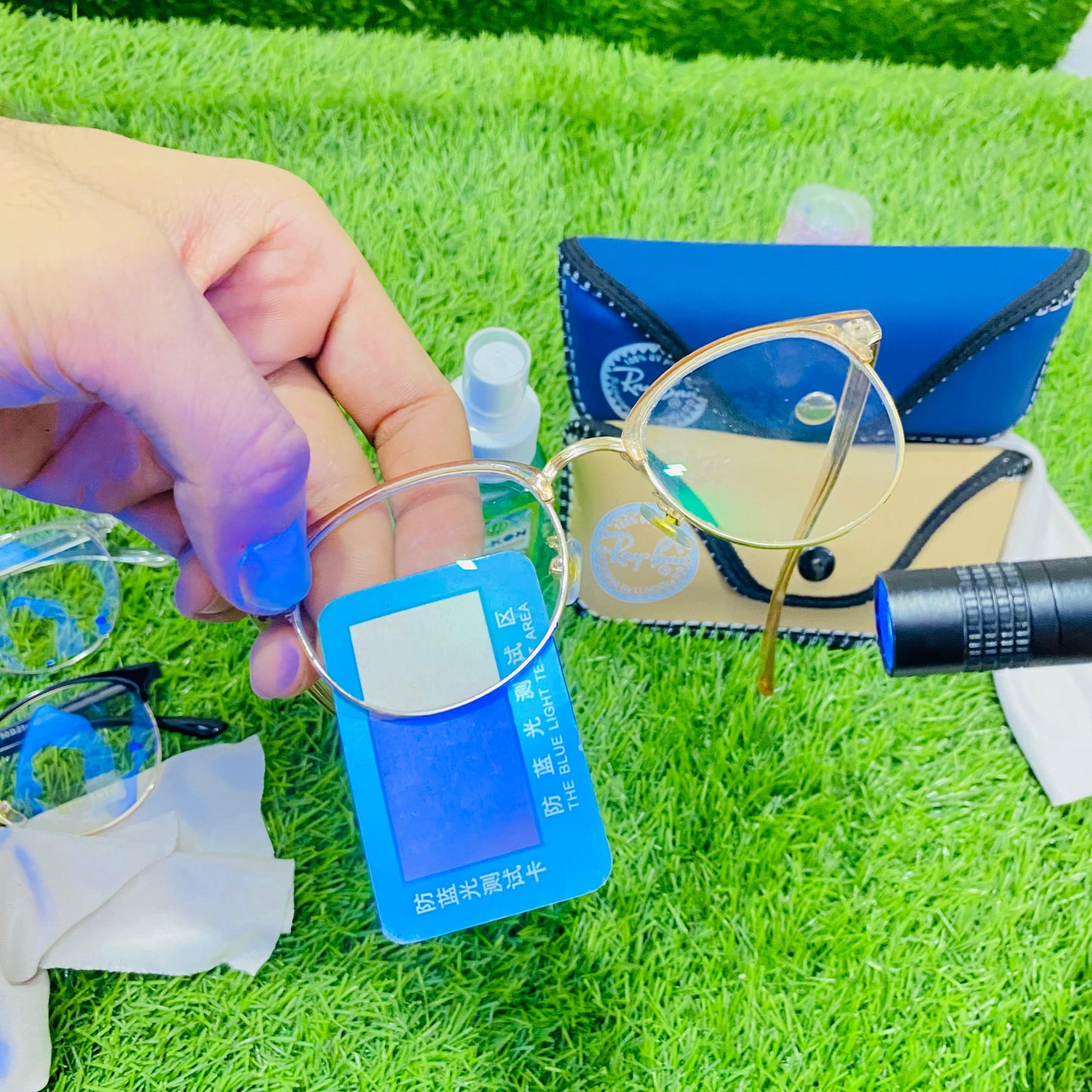 Beautifull Creamy - Smart Blue Light Protection Glasses with Free pouch, shiner, cleaning cloth