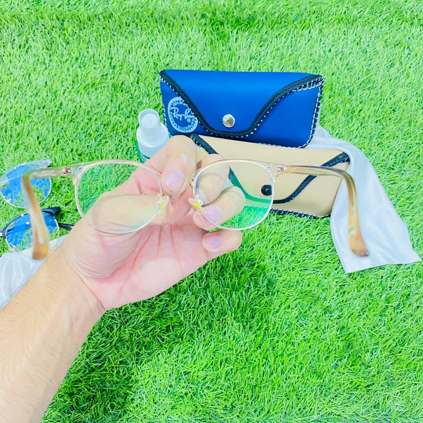 Beautifull Creamy - Smart Blue Light Protection Glasses with Free pouch, shiner, cleaning cloth