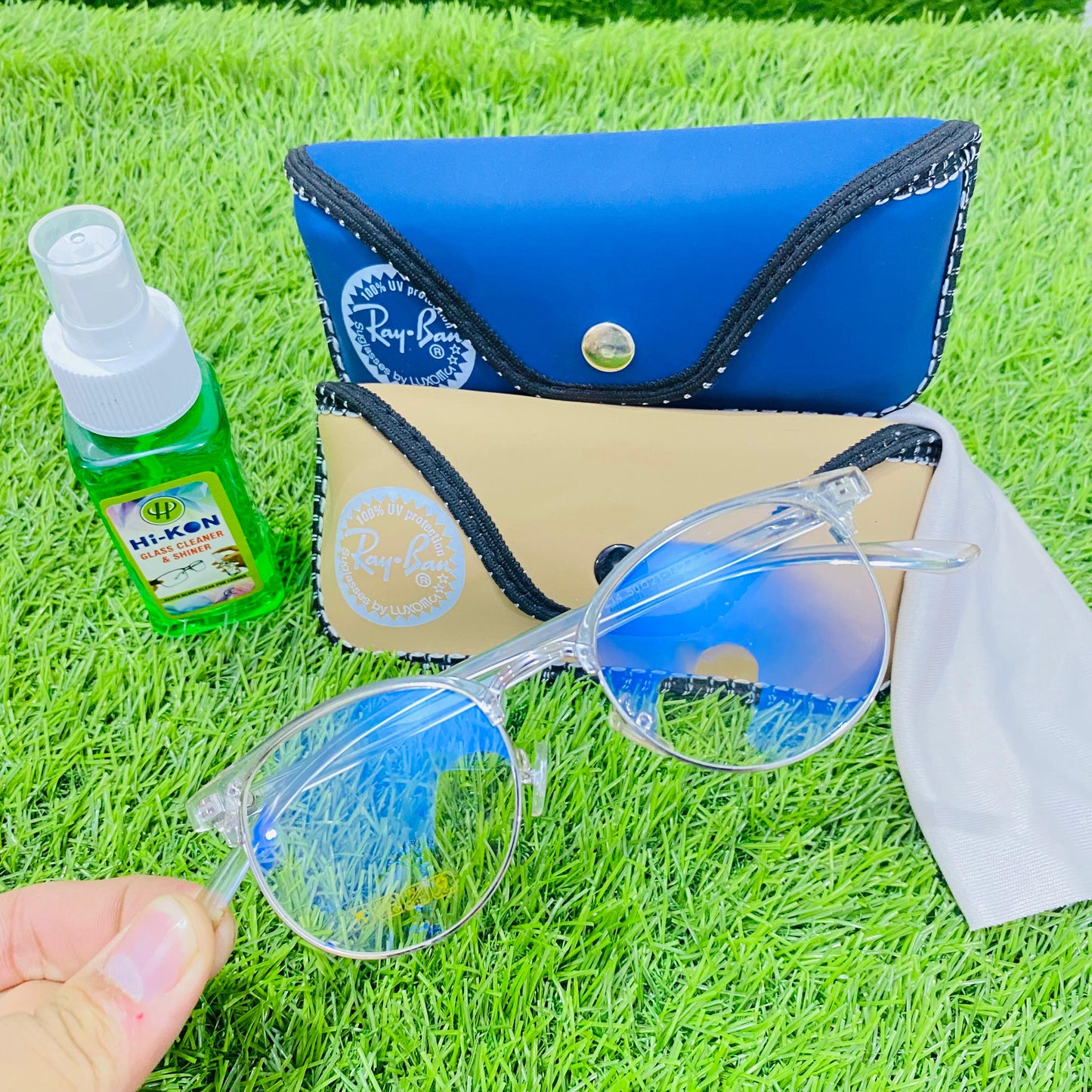 Beautifull Creamy - Smart Blue Light Protection Glasses with Free pouch, shiner, cleaning cloth